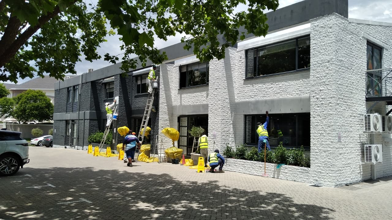 Professional building maintenance team